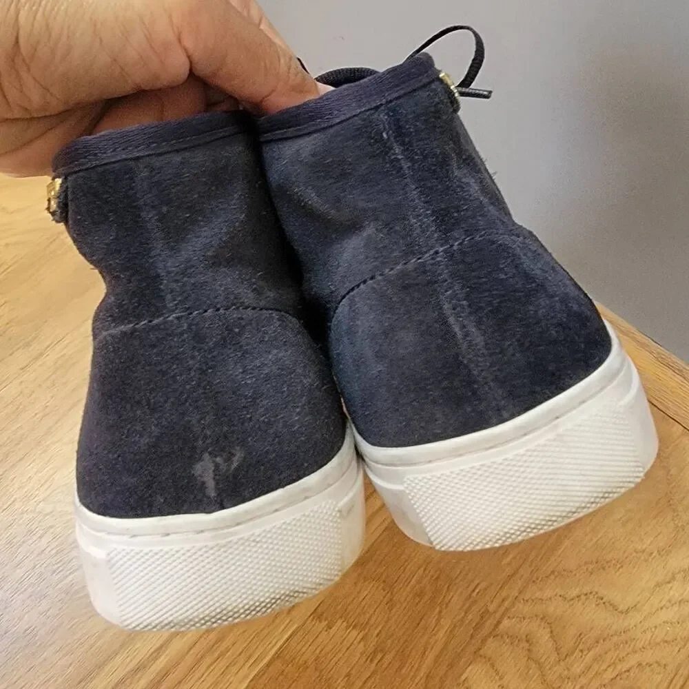 Tory Burch Iggy Suede Lace-Up Sneakers 8.5